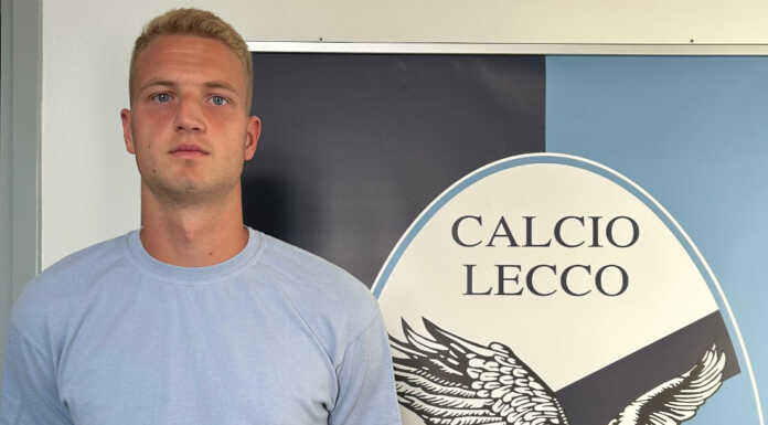 Calcio Lecco. La punta Leon Šipoš è un nuovo giocatore bluceleste Leon Sipos, Photo credits to Calcio Lecco 1912