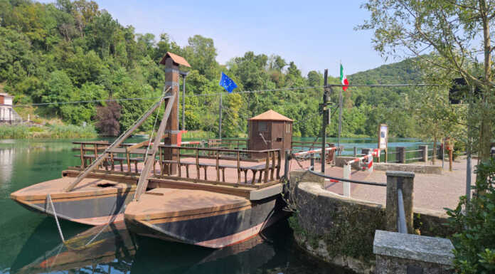 Sei nuovi barcaioli per il traghetto leonardesco, ora in funzione tutti i giorni Traghetto leonardesco Imbersago