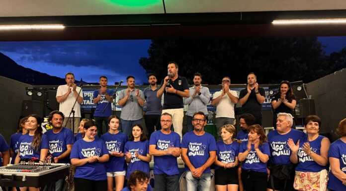Salvini a Colico in occasione della Festa della Lega Matteo Salvini Colico