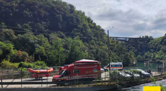 Ponte di Paderno, allarme per una persona precipitata nel fiume Adda