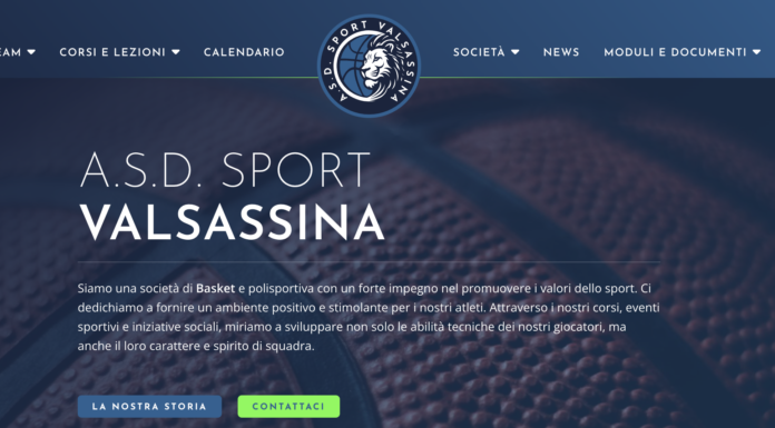 ASD Sport Valsassina compie 20 anni. Le celebrazioni iniziano con un nuovo sito internet
