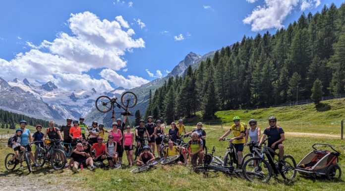 Cicloescursionismo in Val Roseg per una trentina di soci del Cai Bellano Val Roseg Cai Bellano
