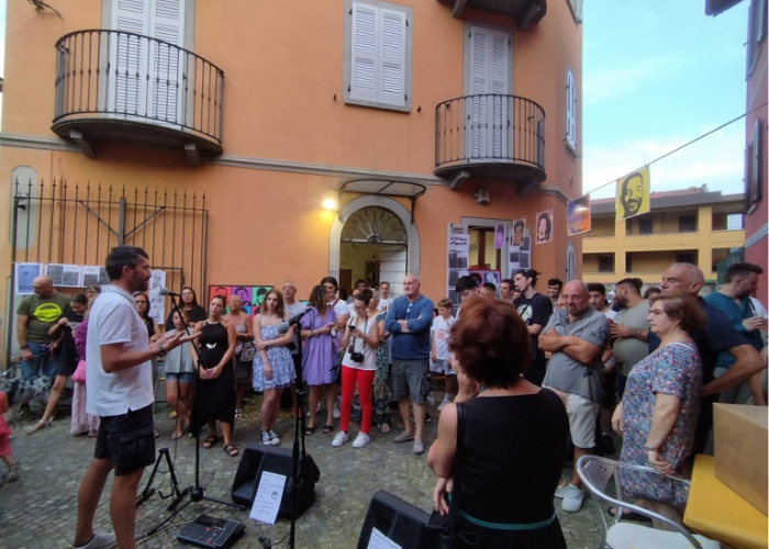 Il Sindaco Riccardo Fasoli introduce la serata