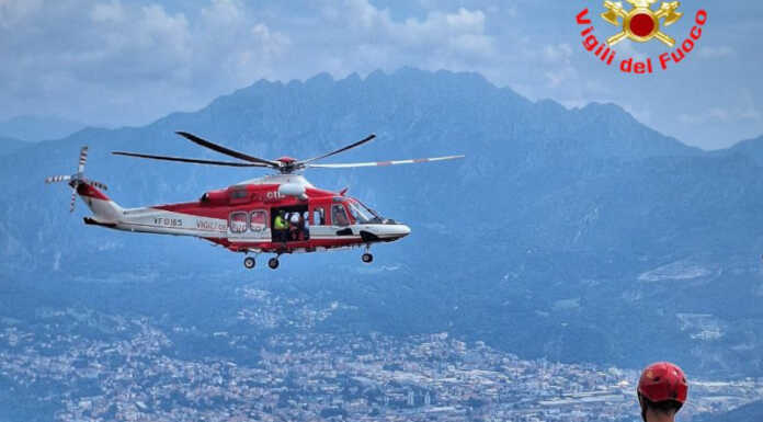 Cornizzolo. Persona bloccata in un canalone, salvata dai Vigili del Fuoco vigili del fuoco al cornizzolo