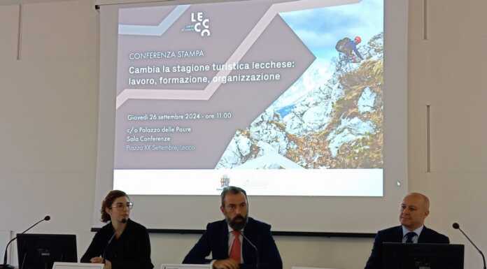 Lecco vuole andare oltre il brand Lake Como, esaltando la sua offerta turistica Conferenza presentazione nuova brochure offerta turistica autunnale Lecco Palazzo Paure