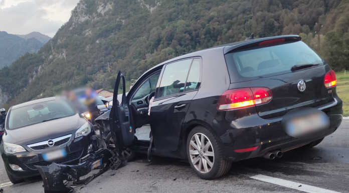 Brutto incidente a Pasturo, tre auto si scontrano lungo la Sp62 Incidente a Pasturo