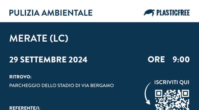 Merate: domenica 29 la giornata ecologica con Plastic Free