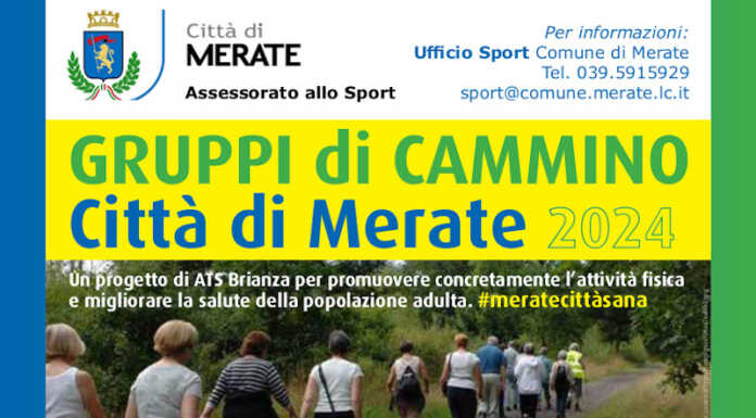 Merate, il Comune promuove un incontro per far ripartire i gruppi di cammino
