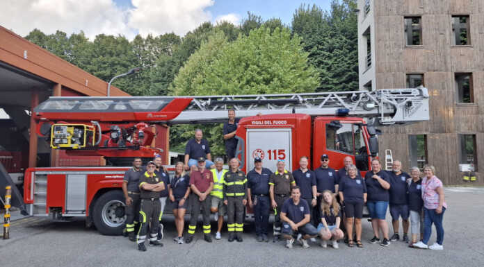 Merate, delegazione di vigili del Fuoco di Kappeln ospite in città