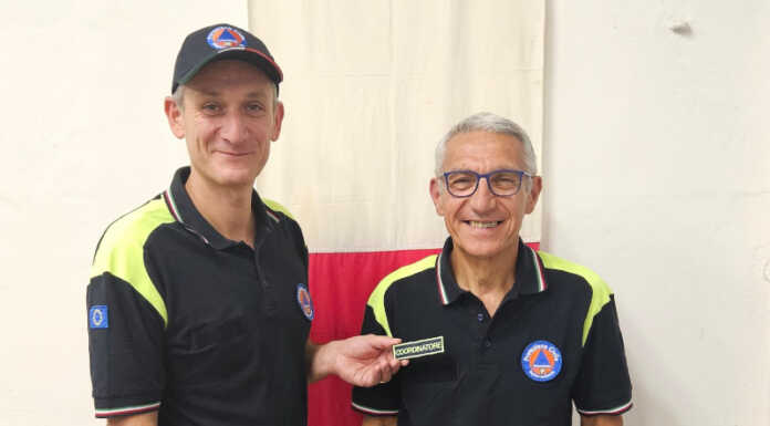 Olginate. Cambio al vertice della Protezione Civile, Pietro Valsecchi cede il testimone dopo 14 anni Pietro Valsecchi e Gianluigi Secchi