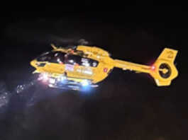 Elisoccorso in azione sul monte Melma per un infortunio elisoccorso volo notturno