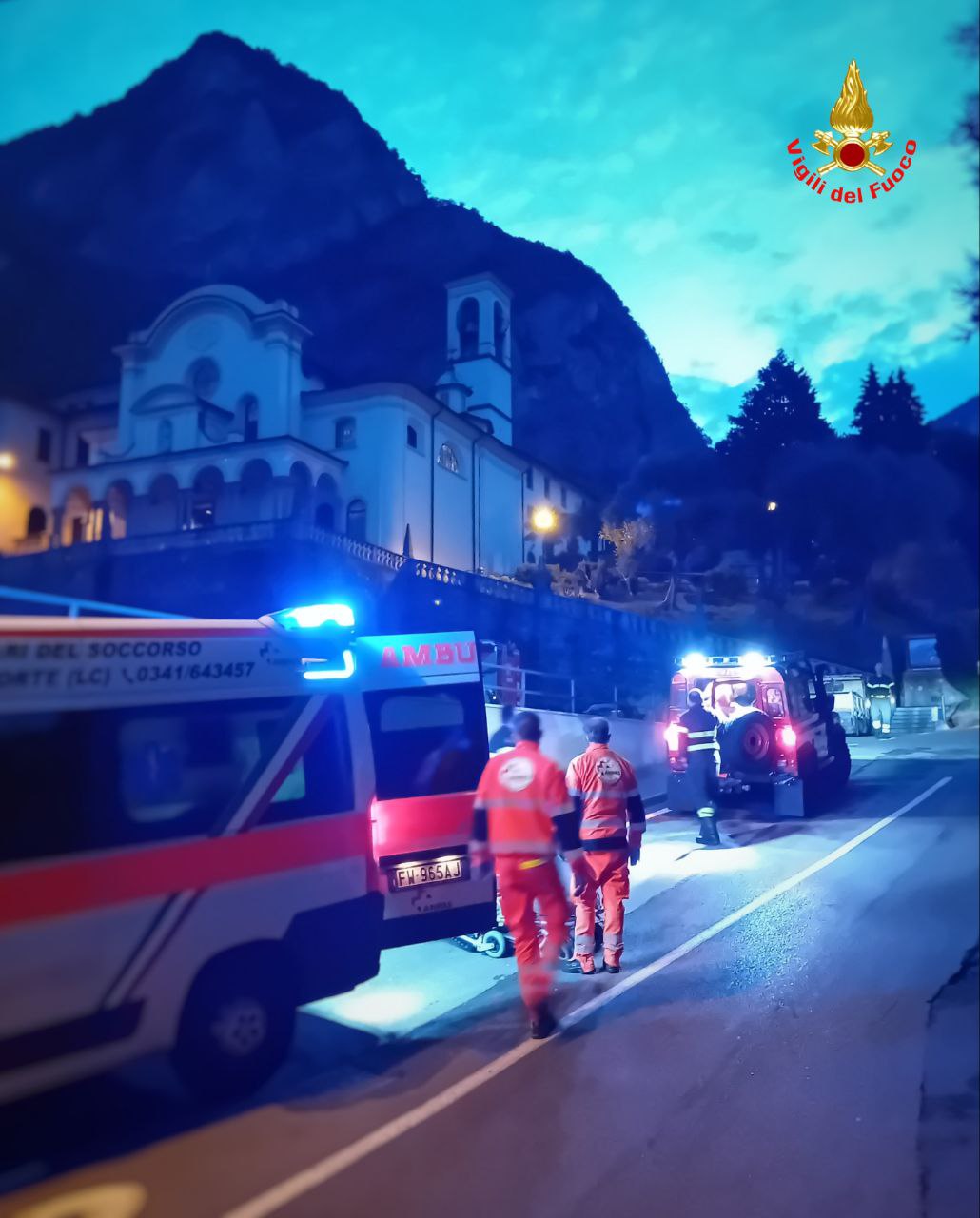 vigili del fuoco a somasca