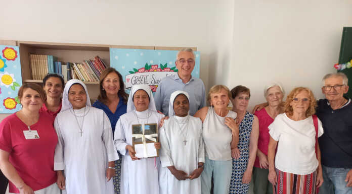 L’Opera Pia Magistris saluta suor Sara che rientrerà in Bangladesh opm saluto