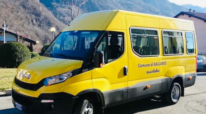 Ballabio. Secondo turno di scuolabus grazie ai volontari della Protezione Civile scuolabus BALLABIO