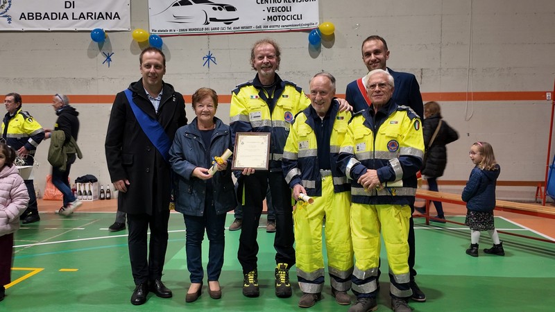 Protezione Civile Abbadia trent'anni cerimonia