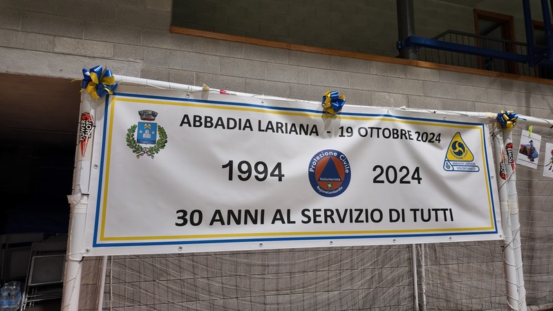 Protezione Civile Abbadia trent'anni cerimonia