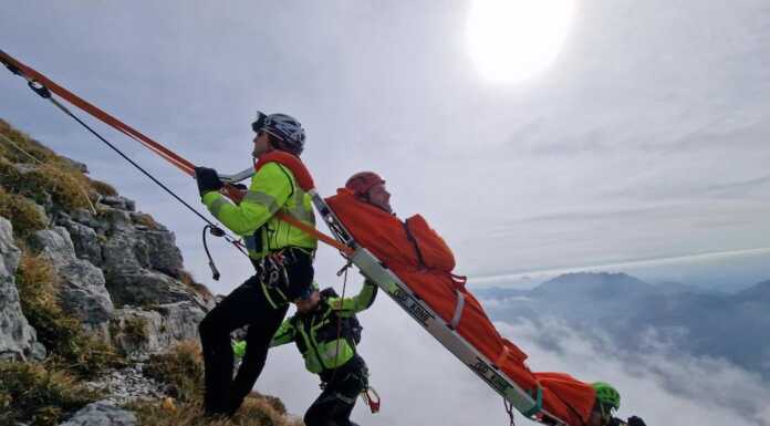 Esercitazione ai Piani di Bobbio per Soccorso Alpino e Sagf Cnsas Valsassina esercitazione