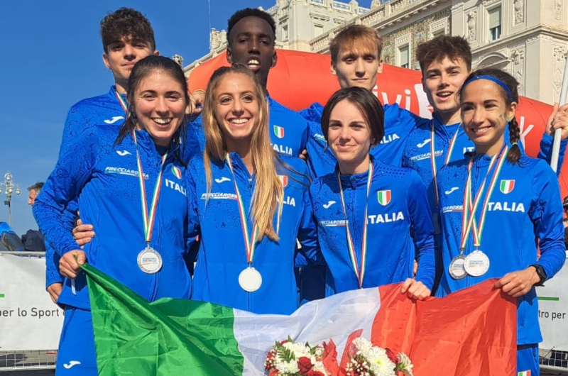 La squadra azzurra a Trieste