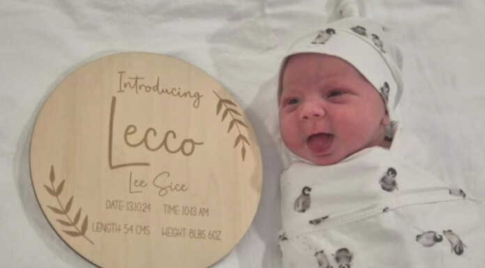 Chiama il figlio “Lecco” in onore della città in cui ha vissuto per un anno Lecco Lee Sice