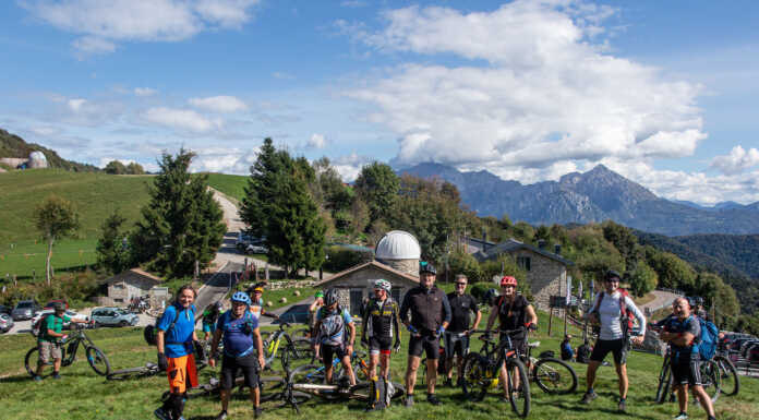 Grande partecipazione per la prima gita in mtb della Uoei Lecco MTB UOEI Lecco - Triangolo Lariano
