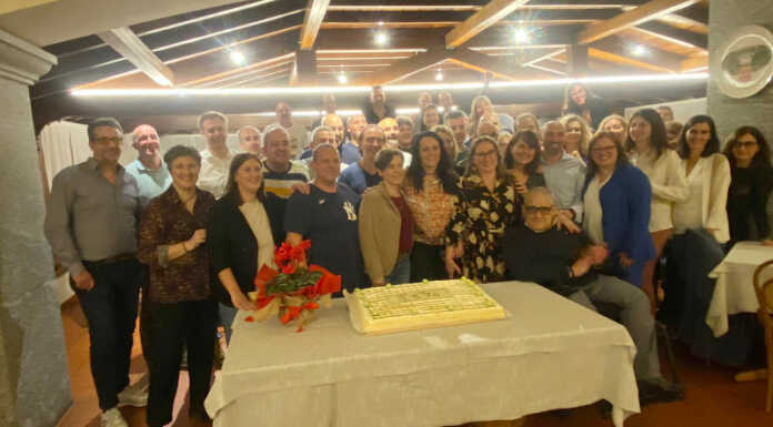 Merate, rimpatriata per la leva del 1974 per festeggiare i 50 anni