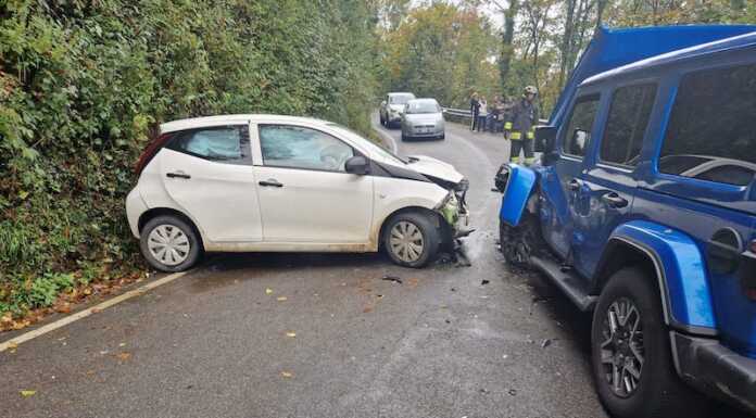 Airuno, incidente lungo la strada per Aizurro, due feriti