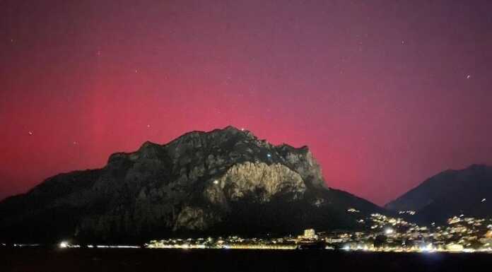 Lo spettacolo dell’aurora boreale illumina anche i cieli lecchesi aurora boreale