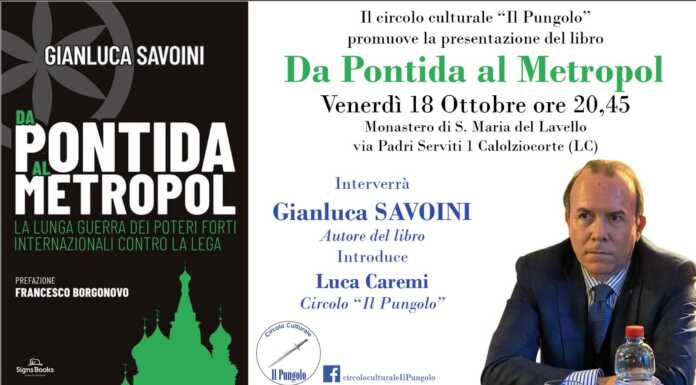 Al Lavello la presentazione del libro “Da Pontida al Metropol” circolo culturale il pungolo