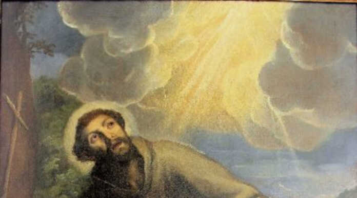Un dipinto dei Cappuccini di Lecco in mostra a Milano Dipinto San Francesco stimmate