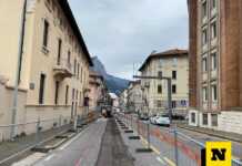 Teleriscaldamento. Il cantiere si sposta sul ponte Kennedy lecco-cantiere teleriscaldamento-via leonardo da vinci