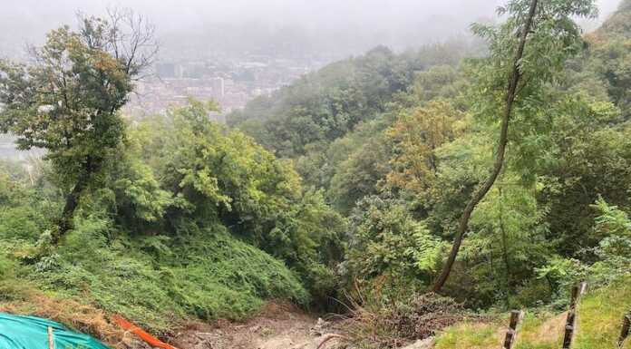 Malgrate. Grossa frana all’inizio del sentiero che sale in Pian Sciresa frana pian sciresa