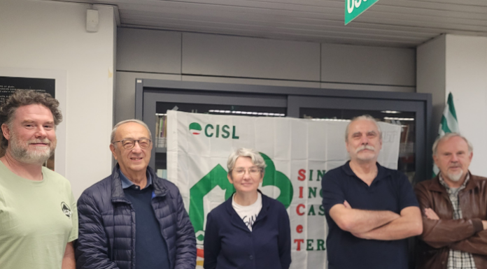 Cisl Monza Brianza Lecco: nuova segreteria per il sindacato inquilini