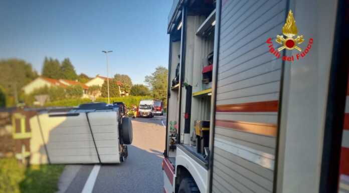 Barzago, incidente sulla SP342 con un’auto ribaltata barzago incidente