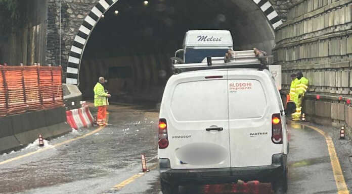 Riaperta all’alba la nuova Lecco-Ballabio, ma è allerta rossa maltempo ss36-nuova-lecco-ballabio-buco