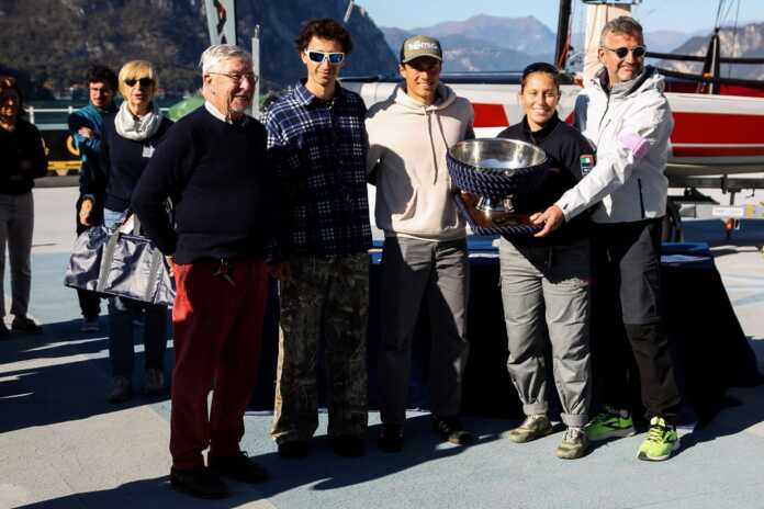 Coppa Bravi Vela Lecco Maria Vittoria Marchesini con il suo team