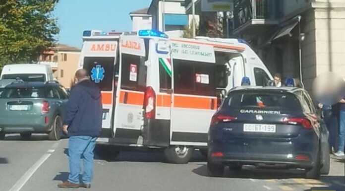 Calolzio. Scontro auto-moto in corso Dante, soccorsi al lavoro Incidente_auto_moto_Calolzio_20241101