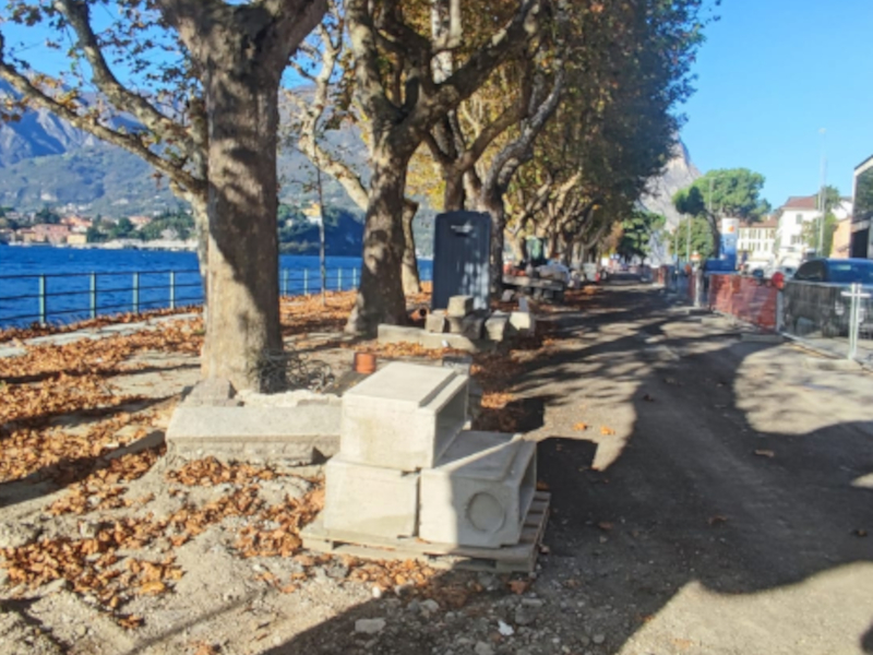 Lavori nuovo lungolago Lecco