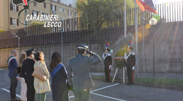 A Lecco la commemorazione dei caduti e dei defunti dell’Arma dei Carabinieri