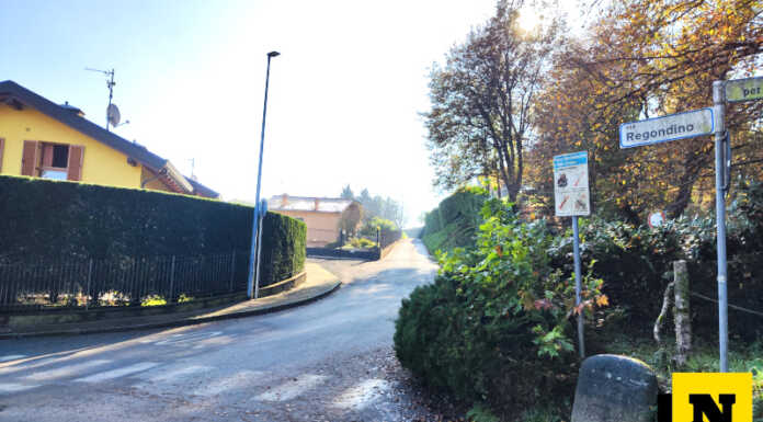 Limiti alla circolazione in via per Regondino per chi non è residente a Olgiate e Cernusco via per Regondino