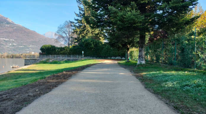 Colico. Sentiero Valtellina, lavori conclusi: ciclopedonale riaperta Sentiero Valtellina Colico ciclopedonale