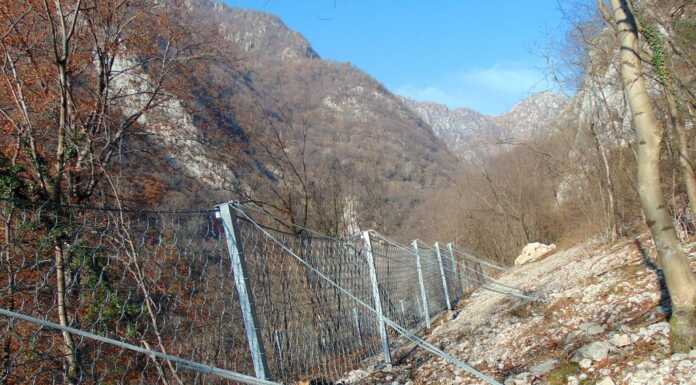 Erve, completati i lavori per mitigare il rischio idrogeologico in località “Bora” Erve reti paramassi in localita Bora