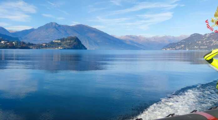 Lierna. Segnalata imbarcazione in difficoltà, ma era un falso allarme Vigili del fuoco lago