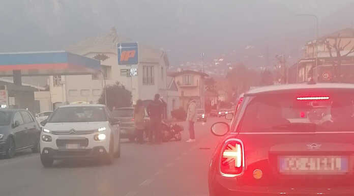 Incidente tra auto e moto in Corso Emanuele Filiberto incidente corso emanuele filiberto