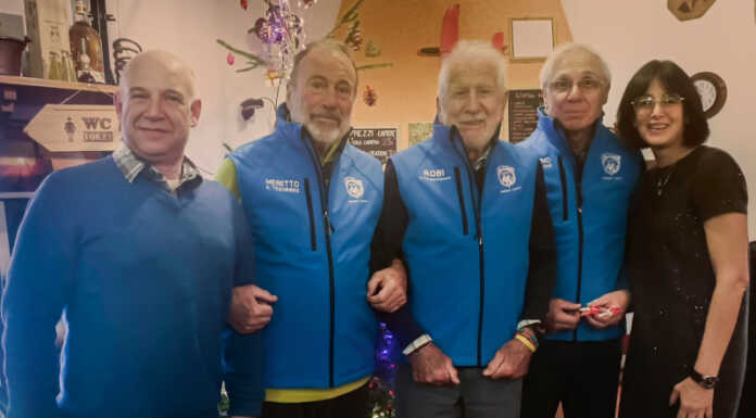 Cena di Natale per l’Uoei Lecco che ringrazia tre soci storici del gruppo