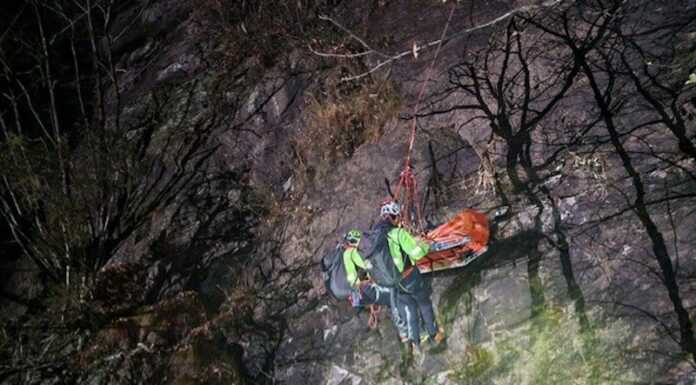 Cortenova, esercitazione congiunta in notturna per il soccorso Alpino