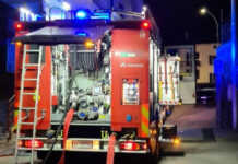 Vigili del Fuoco in azione per un incendio in via Bezzecca