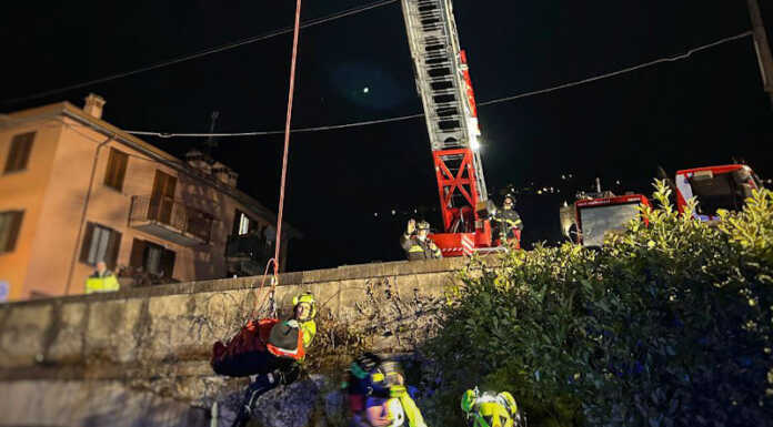 Dervio, uomo cade nel torrente Varrone: ingente mobilitazione dei soccorsi