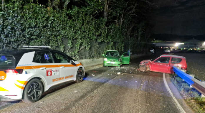 Merate, incidente in via del Calendone: tre persone coinvolte