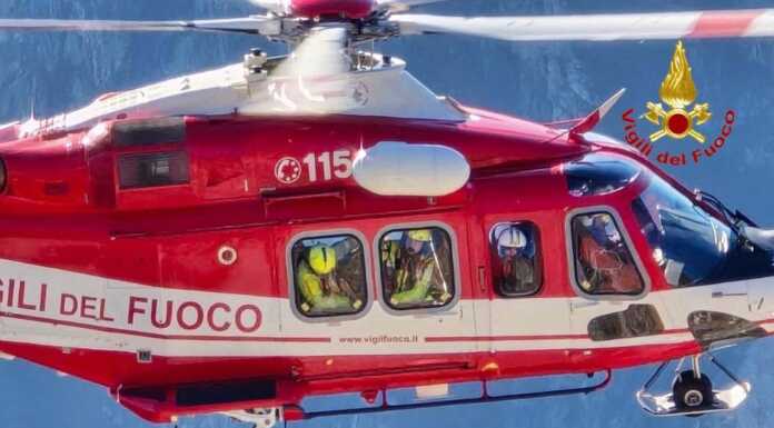 Reparto Volo Vigili del Fuoco Lombardia, nel 2024 portate in salvo 419 persone