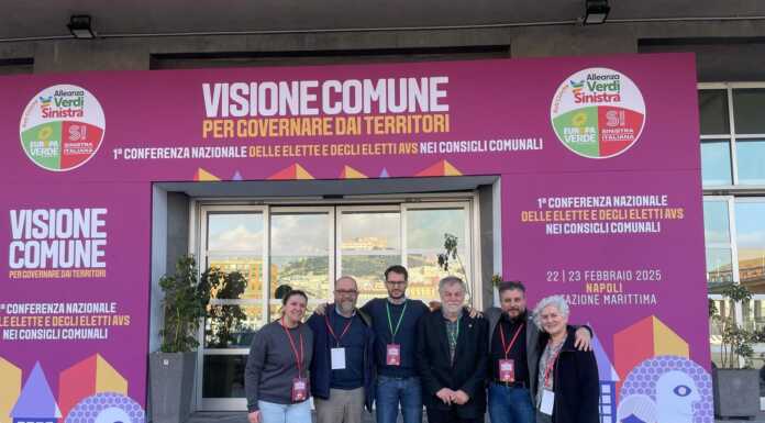 Assemblea nazionale Alleanza Verdi e Sinistra: all’incontro a Napoli anche sei amministratori lecchesi